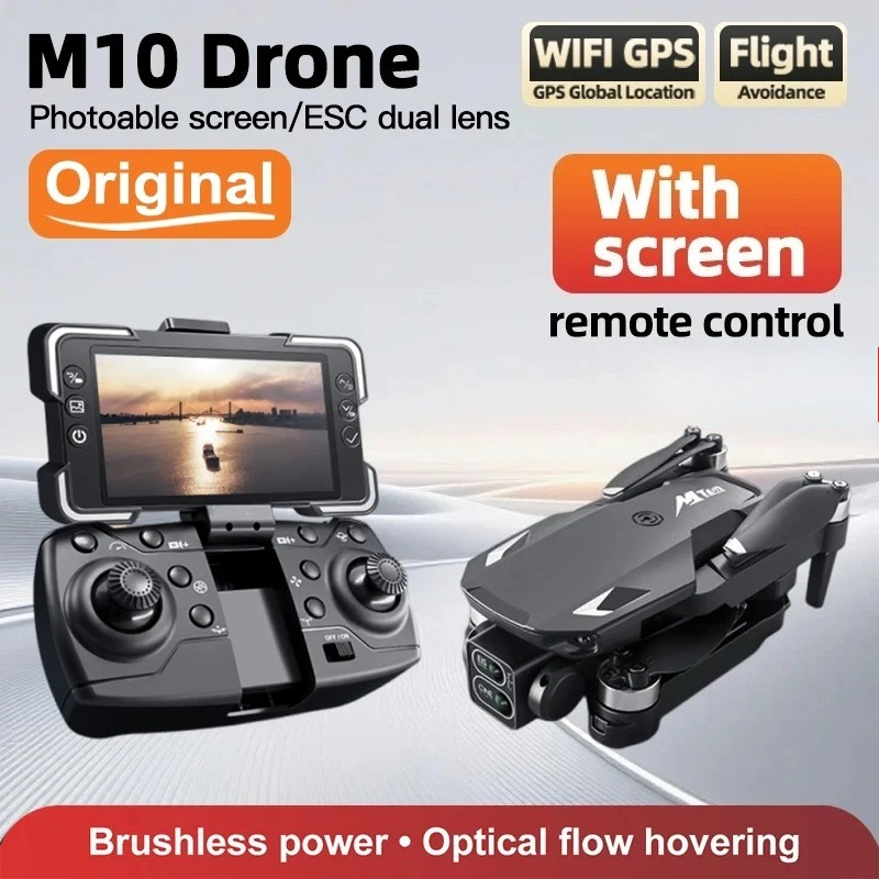 Fpv Brushless Rc Drone 4K - Original Drone M10 4K 5G HD