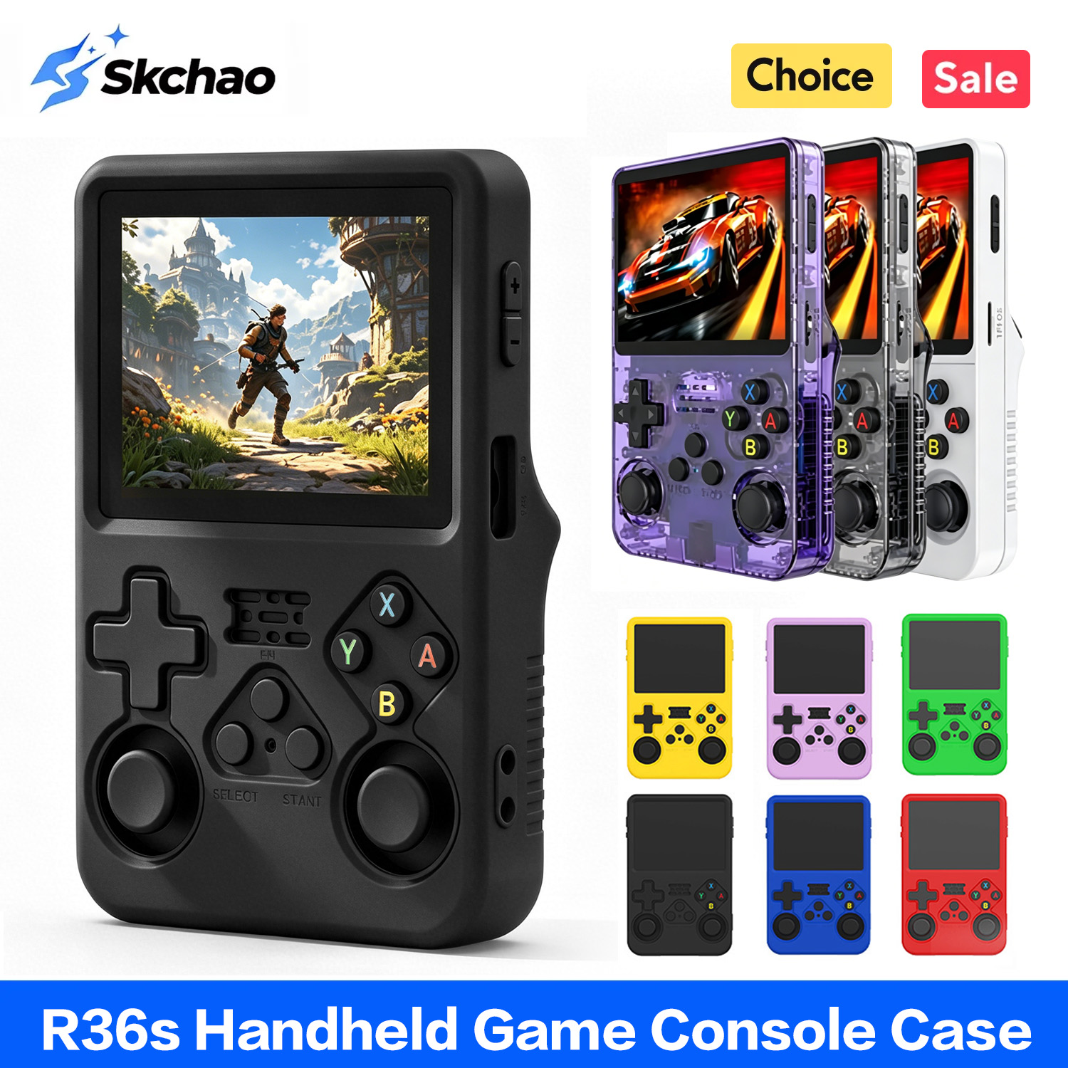 Retro Handheld Game Console R36S - Case R36s Protective Case For R36S