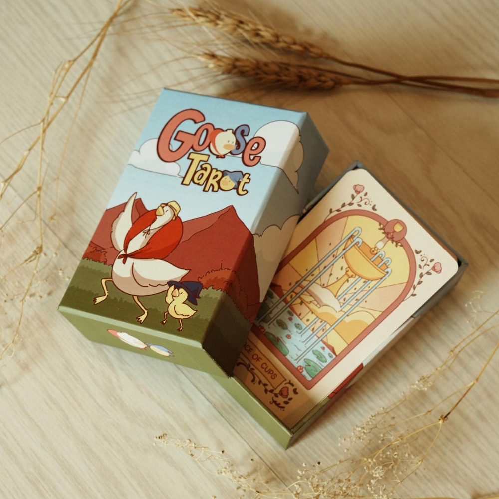 Tarot Cards Deck With Guidebook - Cute Goose Tarot Animal Tarot Deck
