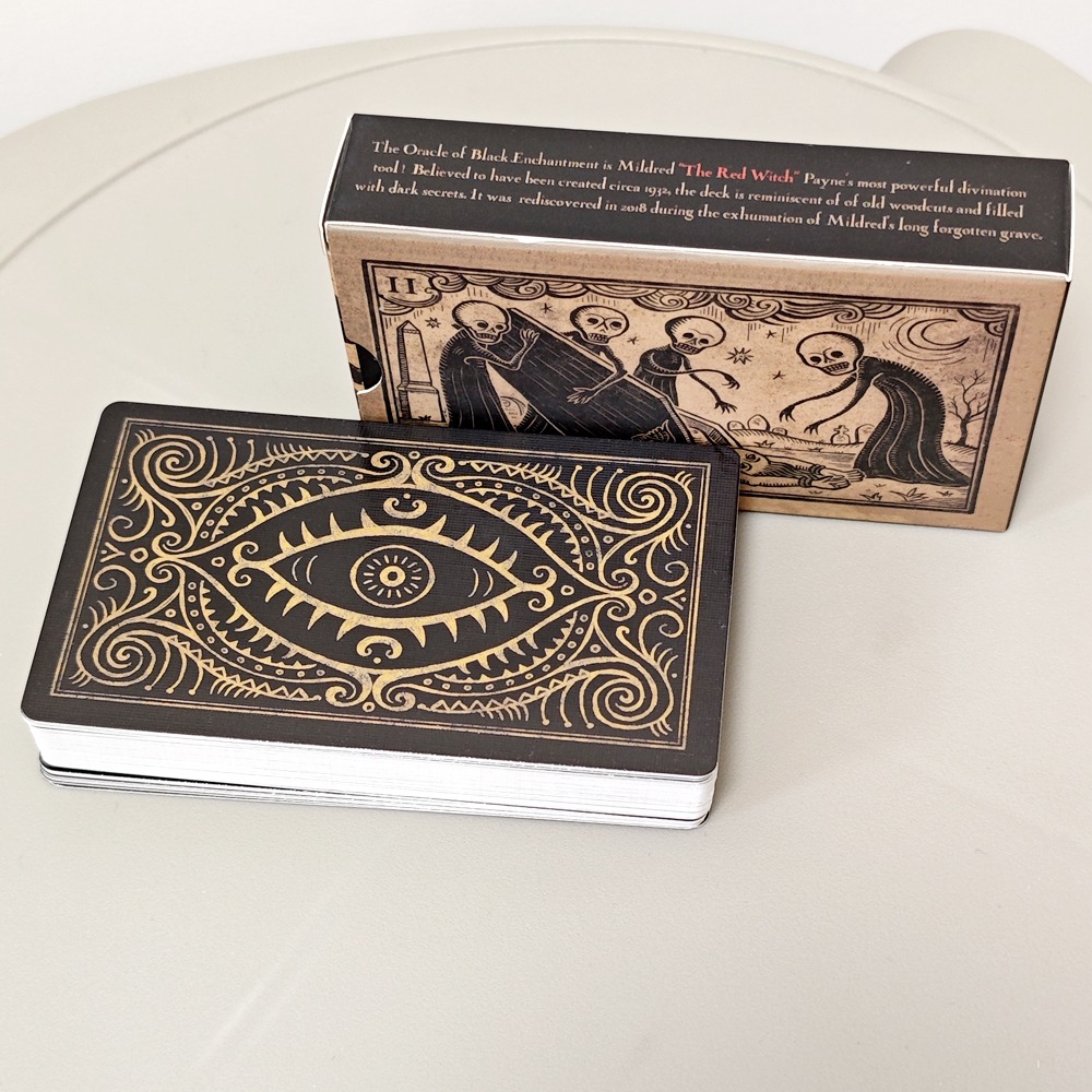 Tarot Cards Deck With Guidebook - Mildred Payne's Oracle 10.3*6cm of Black