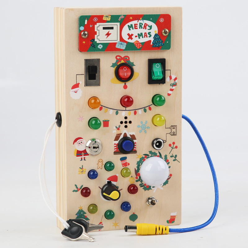 Montessori-Inspired Life Skill - огляд і ціна Montessori Wooden Busy Board Toddler