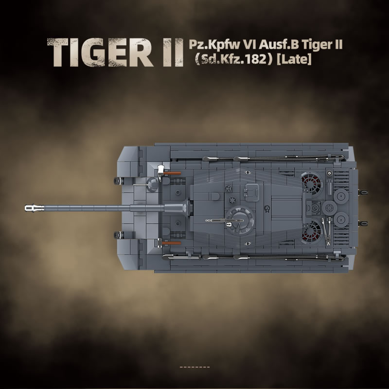 WW2 Military The King Tiger He - огляд і ціна Lego Compatible Military Tank