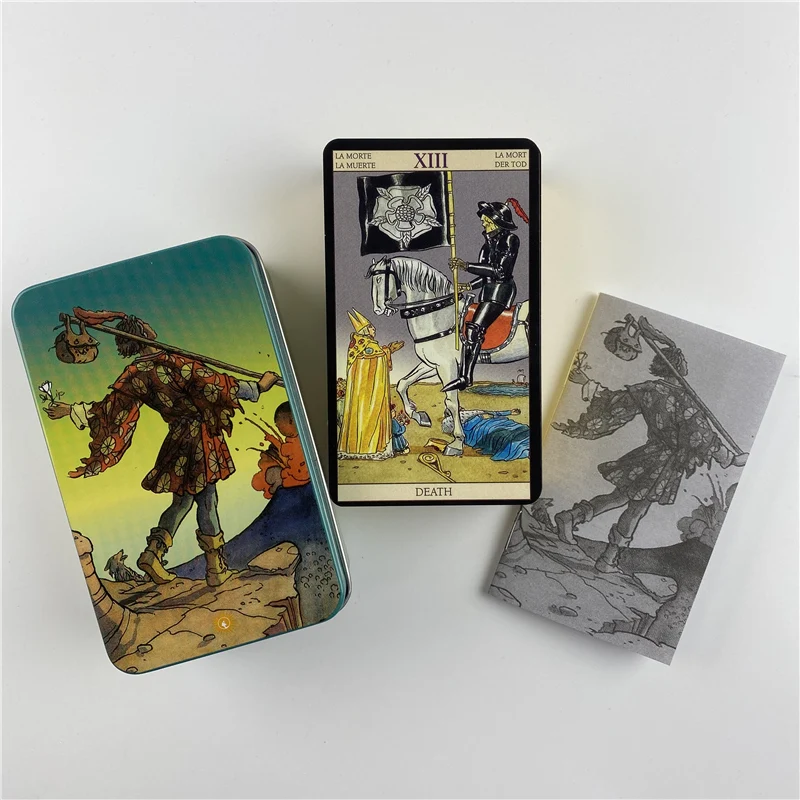 Metal Box Gilded Edition Back  - огляд і ціна Tarot Cards Deck With Guidebook
