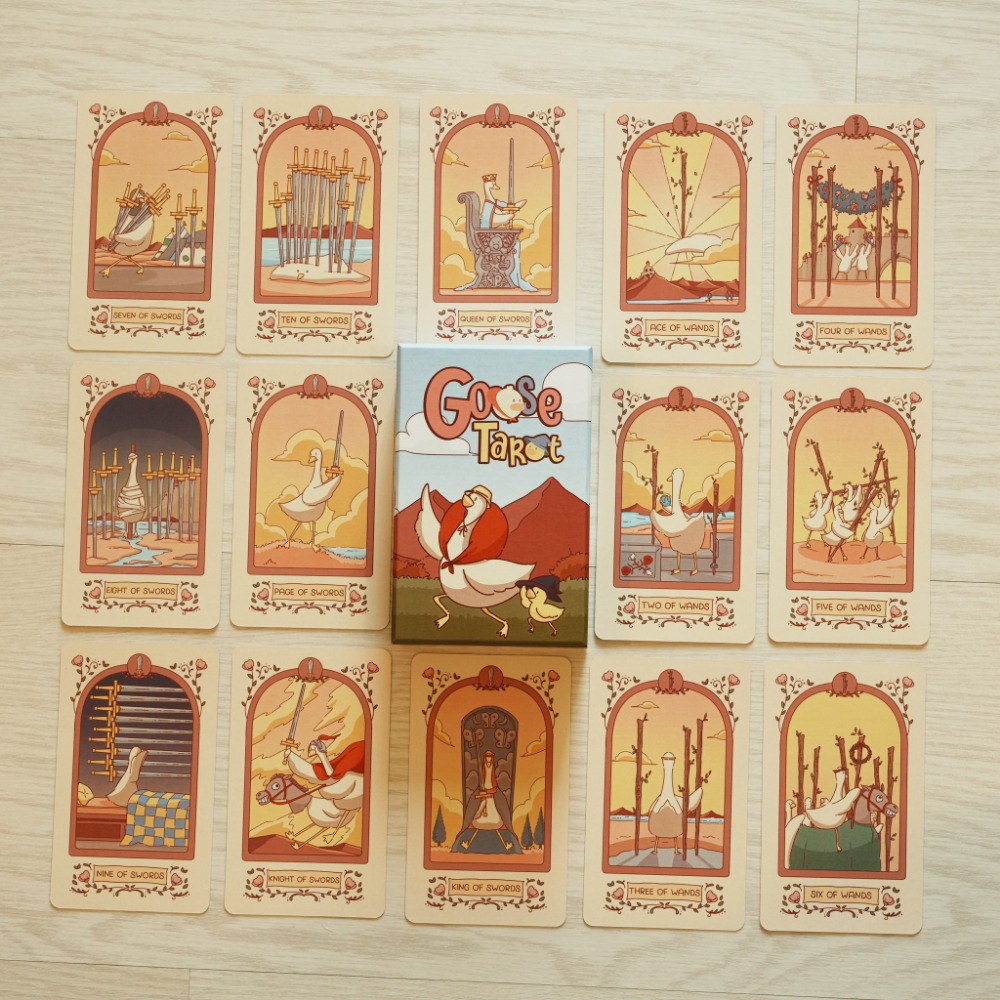 Cute Goose Tarot Animal Tarot  - огляд і ціна Tarot Cards Deck With Guidebook