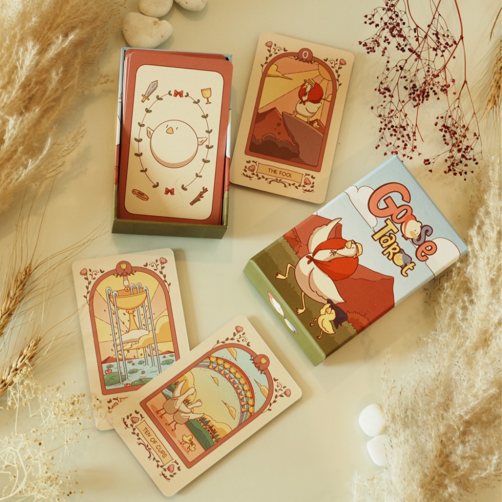 Cute Goose Tarot Animal Tarot  - огляд і ціна Tarot Cards Deck With Guidebook