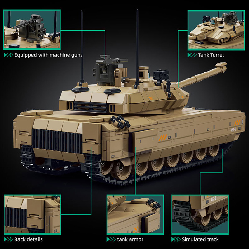 Military 924pcs Delta Force M1 - огляд і ціна Lego Compatible Military Tank