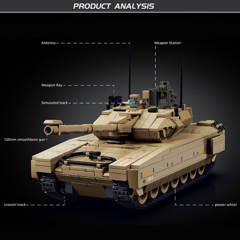 Military 924pcs Delta Force M1 - огляд і ціна Lego Compatible Military Tank