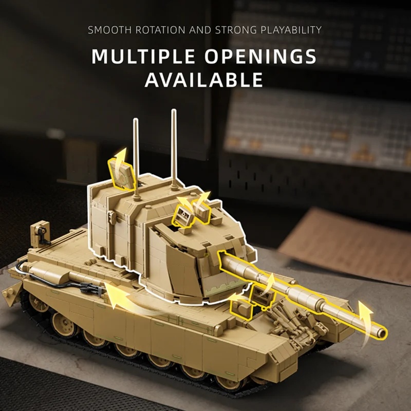 2080pcs British FV4005 Heavy A - огляд і ціна Lego Compatible Military Tank