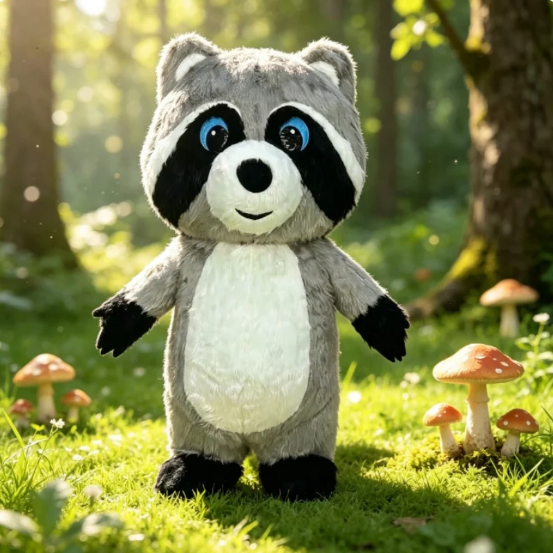 Grey Plush Inflatable Raccoon  - огляд і ціна Dolls