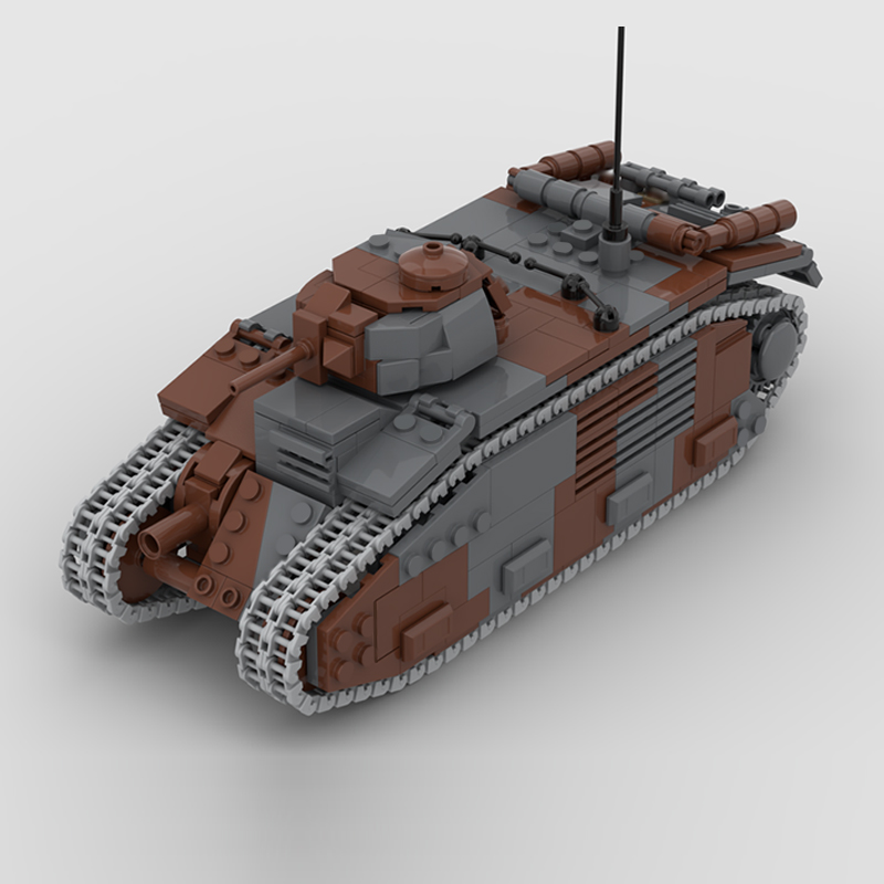 B1 Bis Military Tanks Model MO - огляд і ціна Lego Compatible Military Tank